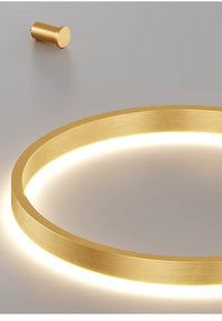 Anneaux d'Opale | Lustre salon design noir ou doré - LUSTRINA