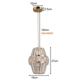 Lustre Cristalys | Suspension en verre, disponible en Pièce Unique ou Ensemble de 2 - LUSTRINA