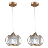 Lustre Cristalys | Suspension en verre, disponible en Pièce Unique ou Ensemble de 2 - LUSTRINA