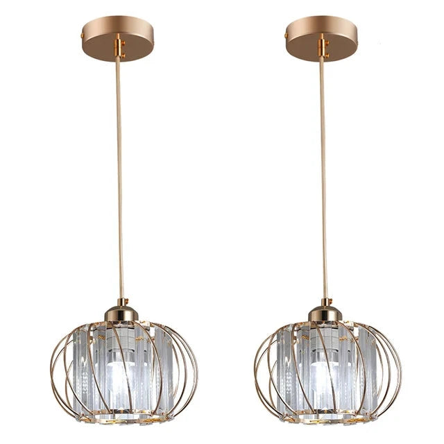 Lustre Cristalys | Suspension en verre, disponible en Pièce Unique ou Ensemble de 2 - LUSTRINA