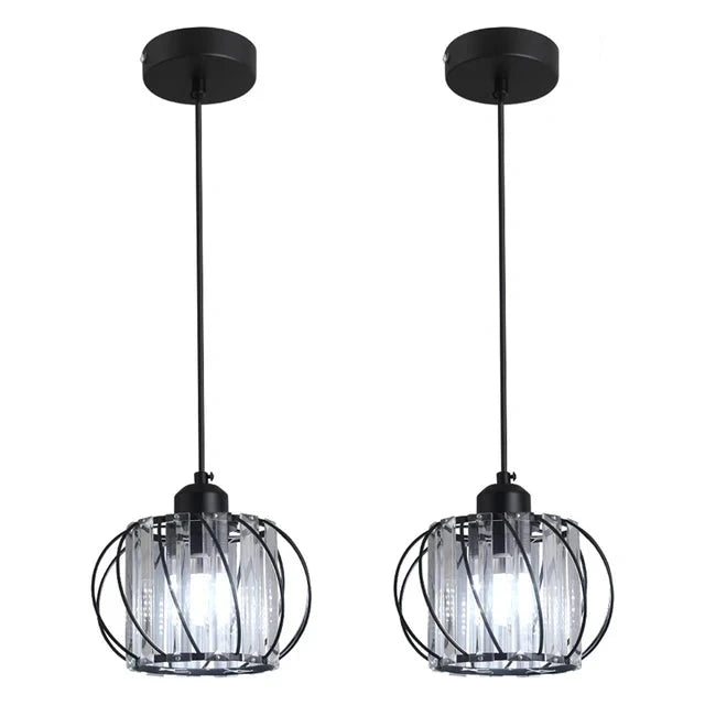 Lustre Cristalys | Suspension en verre, disponible en Pièce Unique ou Ensemble de 2 - LUSTRINA