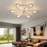 Ambiance Écarlate | Lustre salon Led noir ou blanc - LUSTRINA