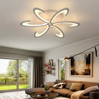 Ambiance Écarlate | Lustre salon Led noir ou blanc - LUSTRINA