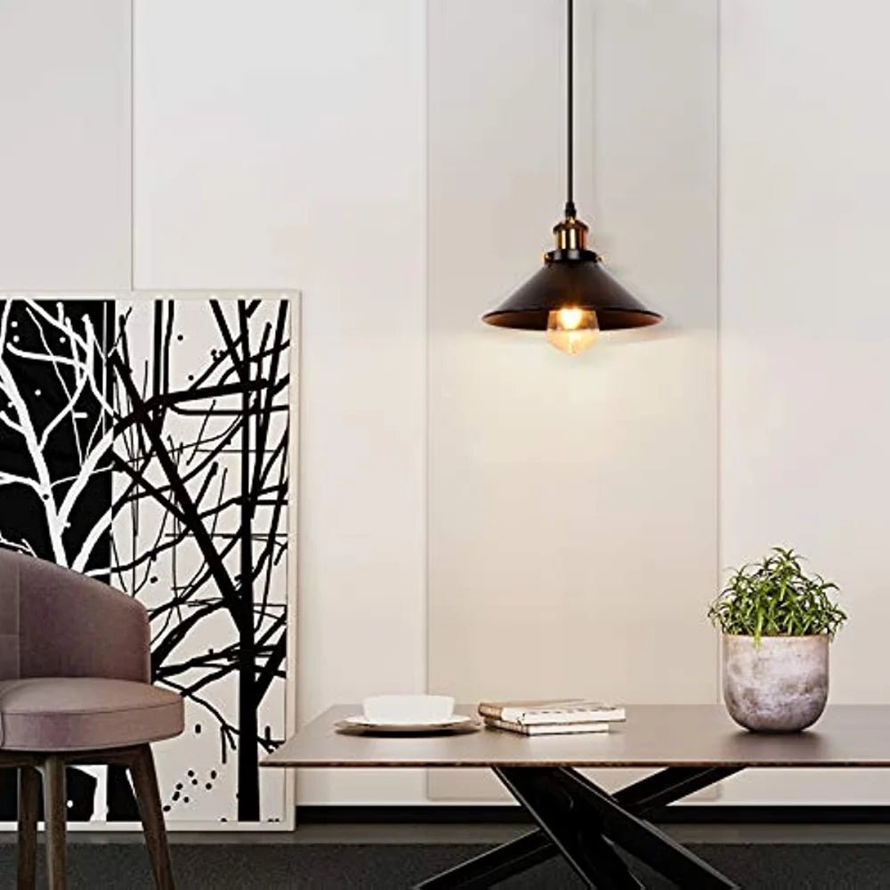 Charme Industriel | Lustre noir cuisine - LUSTRINA