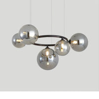 Lustre Magic Beans | Lustre Tendance en Verre Fumé pour Salon, Salle à Manger et Chambre - LUSTRINA