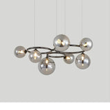 Lustre Magic Beans | Lustre Tendance en Verre Fumé pour Salon, Salle à Manger et Chambre - LUSTRINA