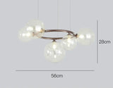 Lustre Magic Beans | Lustre Tendance en Verre Fumé pour Salon, Salle à Manger et Chambre - LUSTRINA