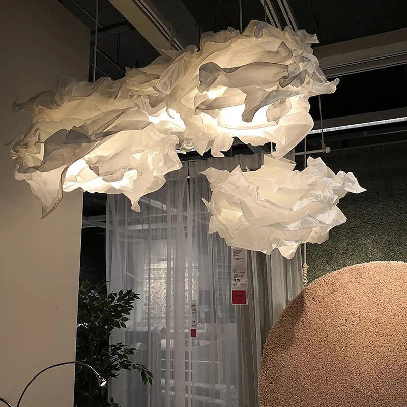 Nubo | Suspension Nuage en Papier et Métal pour Chambre - LUSTRINA
