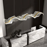 Lustre Fluidité | Luminaire Créatif en Acrylique, Éclairage Moderne pour Cuisine, Bar et Salle à Manger - LUSTRINA