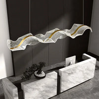 Lustre Fluidité | Luminaire Créatif en Acrylique, Éclairage Moderne pour Cuisine, Bar et Salle à Manger - LUSTRINA