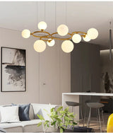 Lustre Magic Beans | Lustre Tendance en Verre Fumé pour Salon, Salle à Manger et Chambre - LUSTRINA