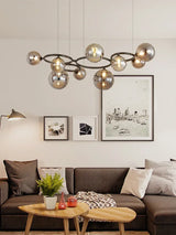 Lustre Magic Beans | Lustre Tendance en Verre Fumé pour Salon, Salle à Manger et Chambre - LUSTRINA