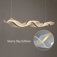 Lustre Fluidité | Luminaire Créatif en Acrylique, Éclairage Moderne pour Cuisine, Bar et Salle à Manger - LUSTRINA