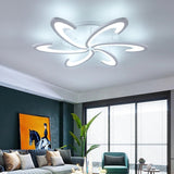 Ambiance Écarlate | Lustre salon Led noir ou blanc - LUSTRINA