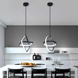 Orbitale LED | Suspension chic Noir ou Blanc - LUSTRINA