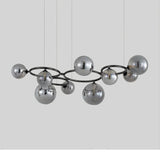 Lustre Magic Beans | Lustre Tendance en Verre Fumé pour Salon, Salle à Manger et Chambre - LUSTRINA
