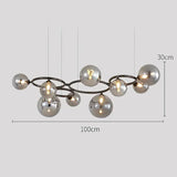 Lustre Magic Beans | Lustre Tendance en Verre Fumé pour Salon, Salle à Manger et Chambre - LUSTRINA