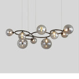 Lustre Magic Beans | Lustre Tendance en Verre Fumé pour Salon, Salle à Manger et Chambre - LUSTRINA