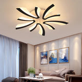 Ambiance Écarlate | Lustre salon Led noir ou blanc - LUSTRINA