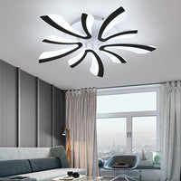 Ambiance Écarlate | Lustre salon Led noir ou blanc - LUSTRINA