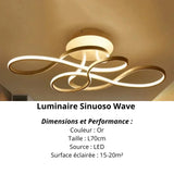 Sinuoso Wave | Éclairage Chic pour Salon - LUSTRINA