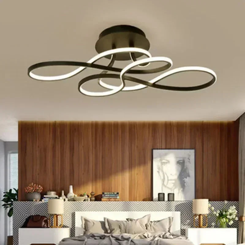 Sinuoso Wave | Éclairage Chic pour Salon - LUSTRINA