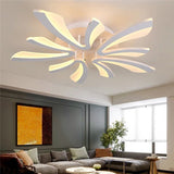 Ambiance Écarlate | Lustre salon Led noir ou blanc - LUSTRINA