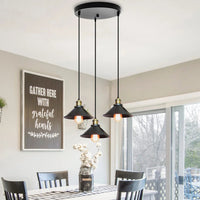 Charme Industriel | Lustre noir cuisine - LUSTRINA