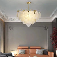 Lustre Art Déco en Verre | Lustre salon en Verre Raffiné - LUSTRINA