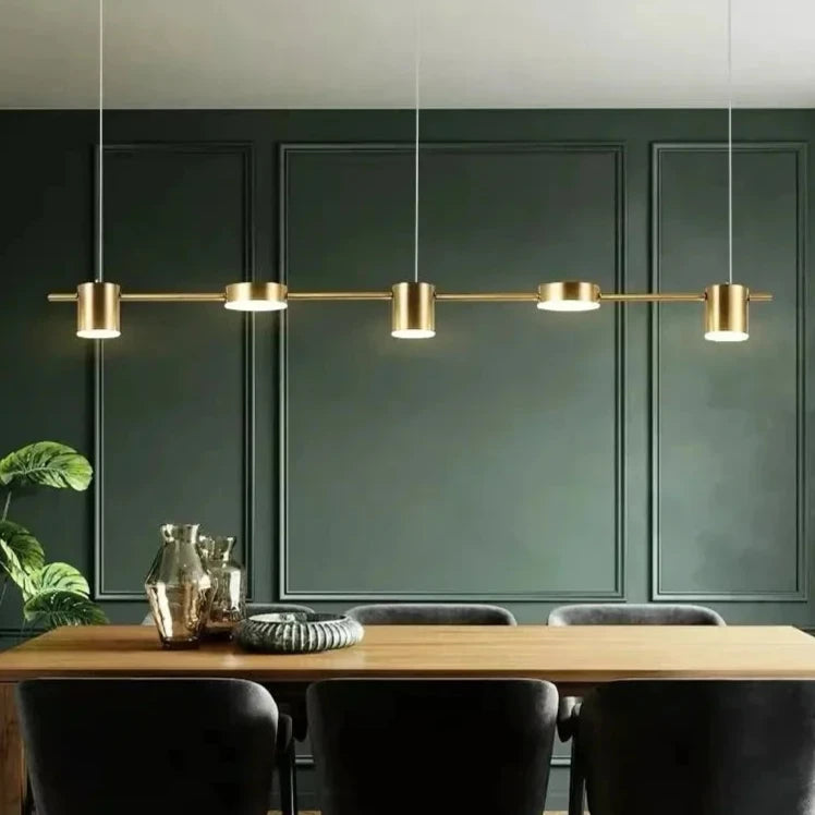 Lampe d’îlot doré